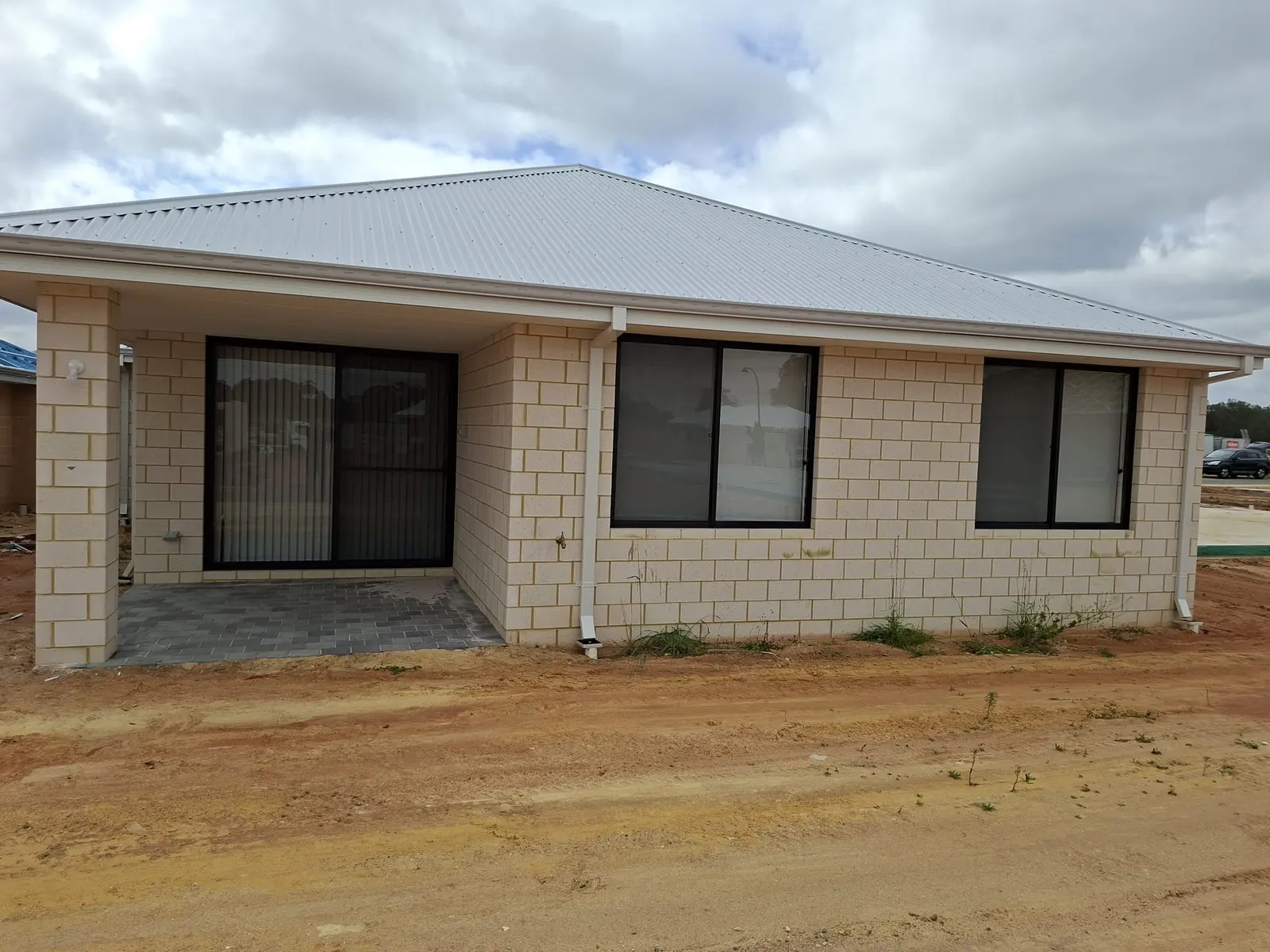 Rear elevation of the current single-storey home